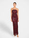 Niah Strapless Sequin Gown
